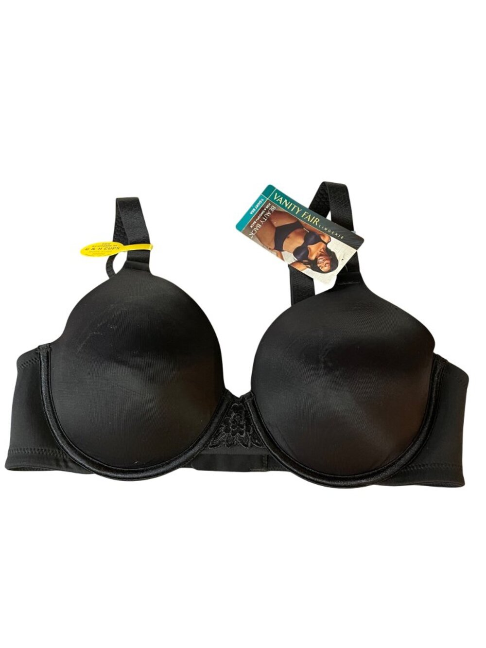 Vanity Fair Beauty Back Full Figure Underwire Smoothing Bra Black Sz 36C 76380
